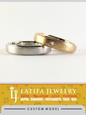 cincin kawin emas putih, cincin emas putih, cincin couple emas putih