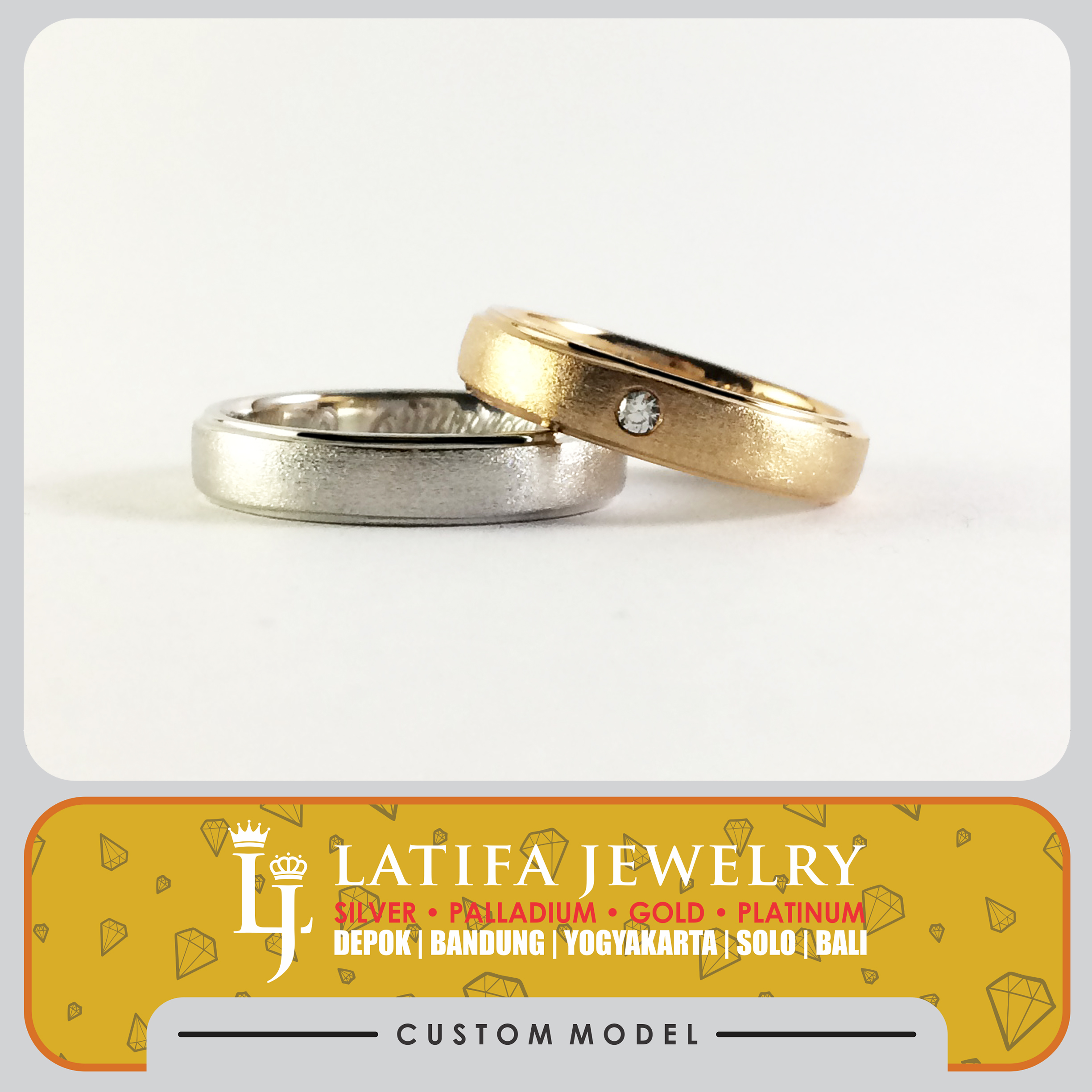 cincin nikah emas putih, cincin kawin emas putih, cincin emas putih, cincin couple emas putih