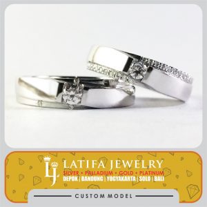 cincin kawin nikah couple pasangan tunangan platinum platina emas putih bikin jual harga murah jogja jakarta depok bandung magelang bontang solo